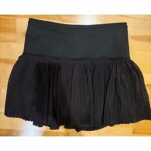 Athleta A-Game Black Mesh Skort